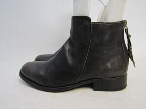 NDC Womens Size 37 EUR Brown Leather Zip Ankle Fashion Boots